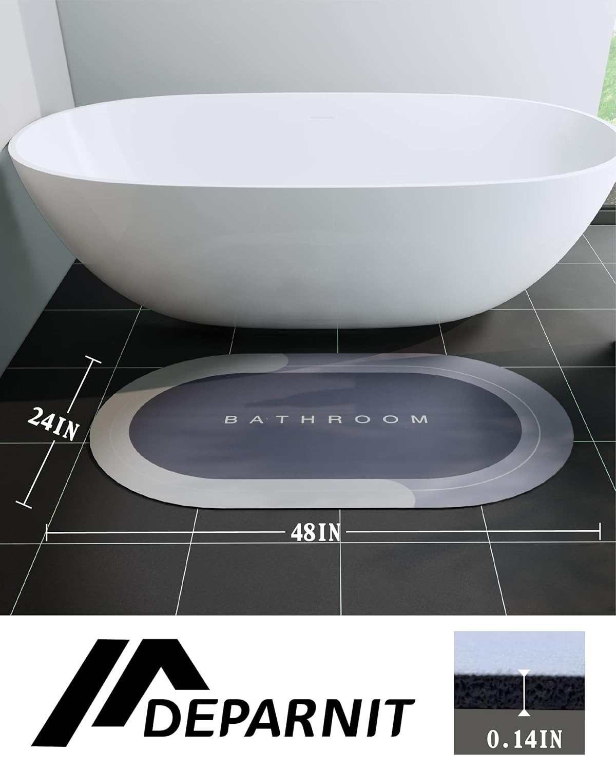 Nedvszívó Fürdőszobai Szőnyeg