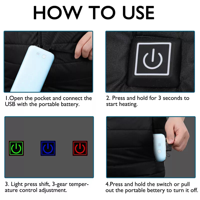 Intelligens Fűthető Mellény, Uniszex