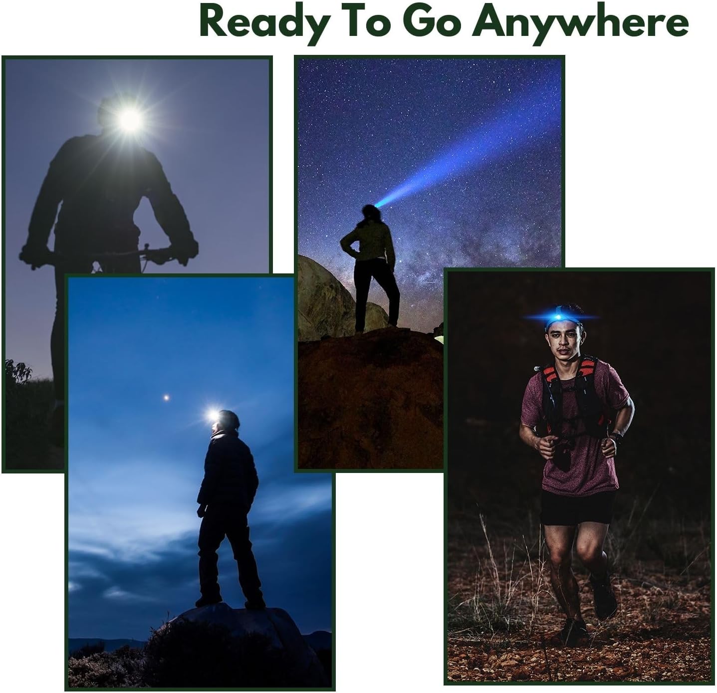 Könnyű fejlámpa (6 világítási mód)