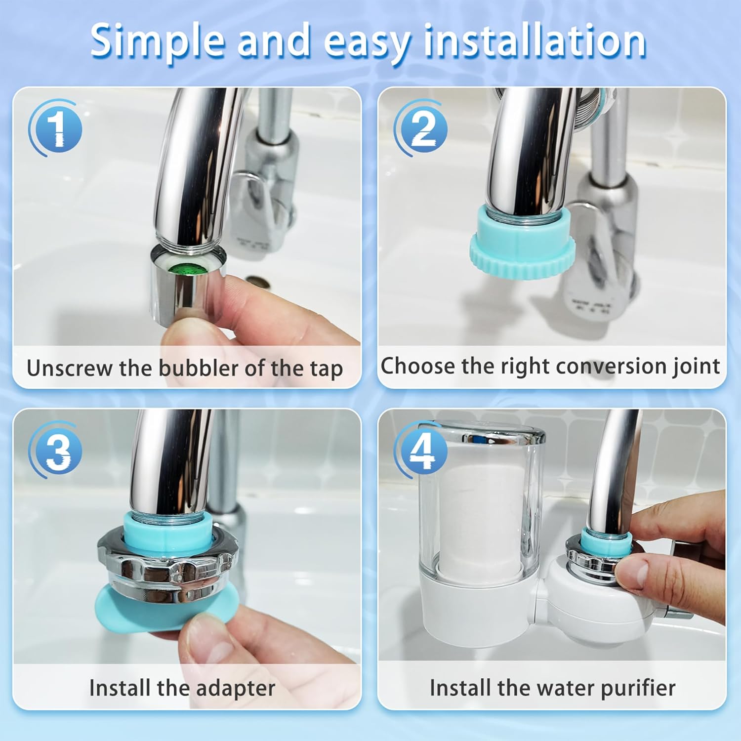 Vízfiltre Csaptelephez Pro, Csökkenti a Klórt