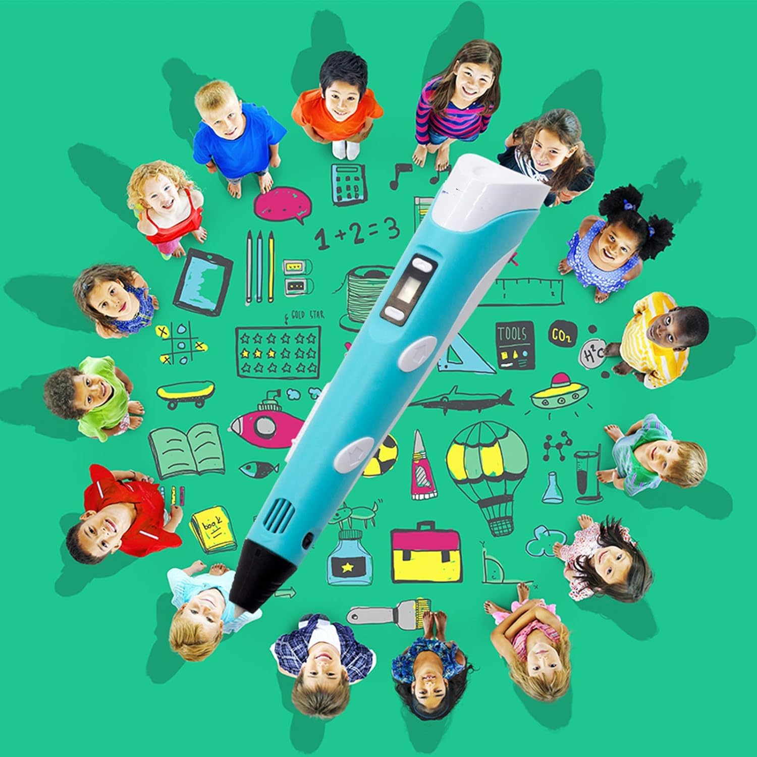 Hőálló 3D Toll Rajzoláshoz, Művészethez És Kézművességhez